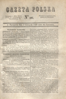 Gazeta Polska. 1829, Nro 296 (5 listopada)