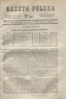 Gazeta Polska. 1829, Nro 302 (11 listopada)