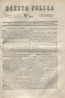 Gazeta Polska. 1829, Nro 314 (23 listopada)