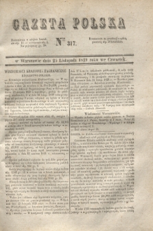 Gazeta Polska. 1829, Nro 317 (26 listopada)