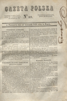 Gazeta Polska. 1829, Nro 318 (27 listopada)