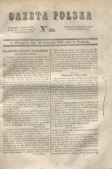 Gazeta Polska. 1829, Nro 320 (29 listopada)