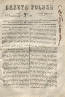 Gazeta Polska. 1829, Nro 331 (11 grudnia)