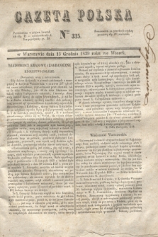 Gazeta Polska. 1829, Nro 335 (15 grudnia)