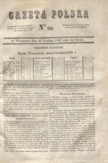Gazeta Polska. 1829, Nro 336 (16 grudnia)