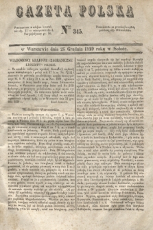 Gazeta Polska. 1829, Nro 345 (26 grudnia)
