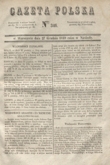 Gazeta Polska. 1829, Nro 346 (27 grudnia)