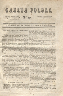 Gazeta Polska. 1829, Nro 347 (28 grudnia)