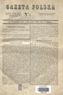 Gazeta Polska. 1830, Nro 1 (2 stycznia)