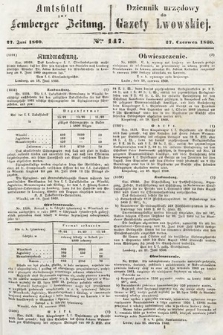 Amtsblatt zur Lemberger Zeitung = Dziennik Urzędowy do Gazety Lwowskiej. 1860, nr 147