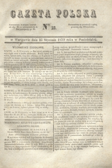 Gazeta Polska. 1830, Nro 23 (25 stycznia)