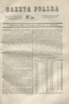 Gazeta Polska. 1830, Nro 29 (31 stycznia)