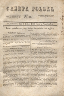 Gazeta Polska. 1830, Nro 30 (1 lutego)