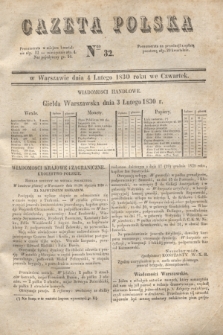 Gazeta Polska. 1830, Nro 32 (4 lutego)