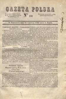 Gazeta Polska. 1830, Nro 154 (11 czerwca) + dod.