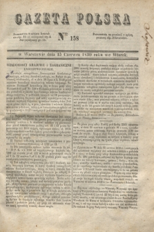 Gazeta Polska. 1830, Nro 158 (15 czerwca)