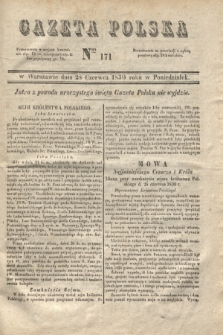 Gazeta Polska. 1830, Nro 171 (28 czerwca)