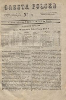 Gazeta Polska. 1830, Nro 179 (7 lipca)