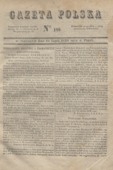 Gazeta Polska. 1830, Nro 188 (16 lipca)