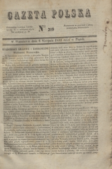 Gazeta Polska. 1830, Nro 209 (6 sierpnia)