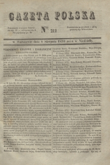 Gazeta Polska. 1830, Nro 211 (8 sierpnia)