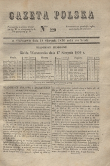 Gazeta Polska. 1830, Nro 220 (18 sierpnia)