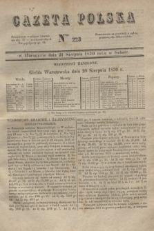 Gazeta Polska. 1830, Nro 223 (21 sierpnia)