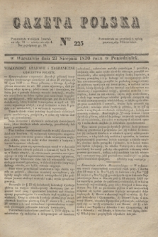 Gazeta Polska. 1830, Nro 225 (23 sierpnia)