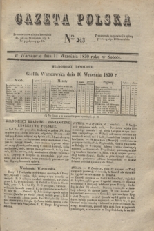 Gazeta Polska. 1830, Nro 243 (11 września)