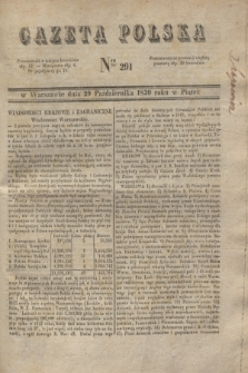 Gazeta Polska. 1830, Nro 291 (29 października)