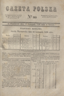 Gazeta Polska. 1830, Nro 305 (13 listopada)
