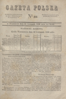 Gazeta Polska. 1830, Nro 316 (24 listopada)