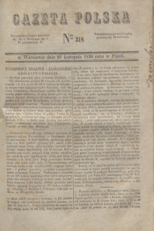 Gazeta Polska. 1830, Nro 318 (26 listopada)