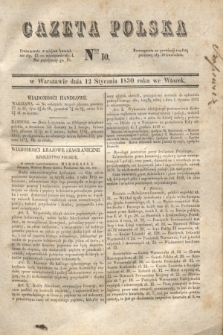 Gazeta Polska. 1830, Nro 10 (12 stycznia)