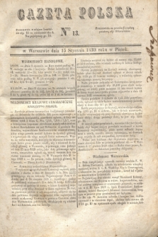 Gazeta Polska. 1830, Nro 13 (15 stycznia)