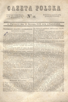 Gazeta Polska. 1830, Nro 16 (18 stycznia)