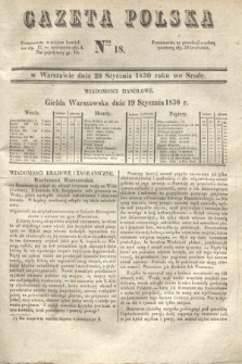 Gazeta Polska. 1830, Nro 18 (20 stycznia)