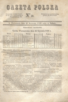 Gazeta Polska. 1830, Nro 21 (23 stycznia)