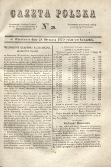 Gazeta Polska. 1830, Nro 26 (28 stycznia) + dod.