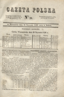 Gazeta Polska. 1830, Nro 28 (30 stycznia) + dod.