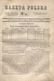 Gazeta Polska. 1830, Nro 34 (6 lutego)