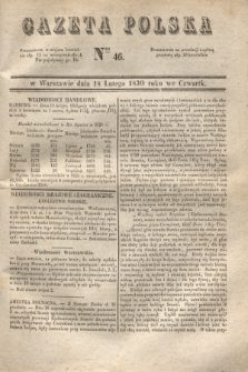 Gazeta Polska. 1830, Nro 46 (18 lutego)