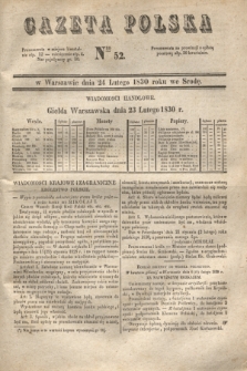 Gazeta Polska. 1830, Nro 52 (24 lutego)