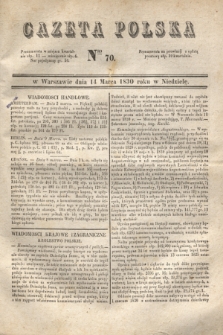 Gazeta Polska. 1830, Nro 70 (14 marca)