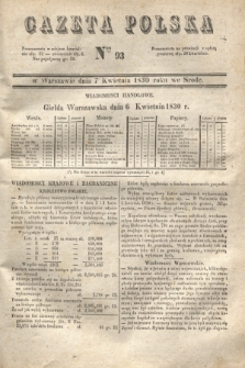 Gazeta Polska. 1830, Nro 93 (7 kwietnia)