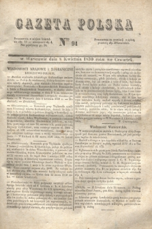 Gazeta Polska. 1830, Nro 94 (8 kwietnia)