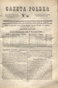 Gazeta Polska. 1830, Nro 96 (10 kwietnia)