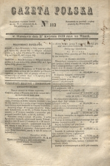 Gazeta Polska. 1830, Nro 112 (27 kwietnia) + dod.