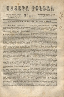 Gazeta Polska. 1830, Nro 115 (30 kwietnia)