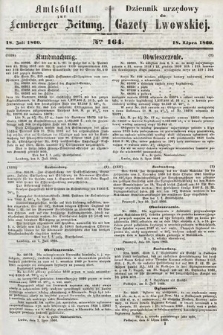 Amtsblatt zur Lemberger Zeitung = Dziennik Urzędowy do Gazety Lwowskiej. 1860, nr 164